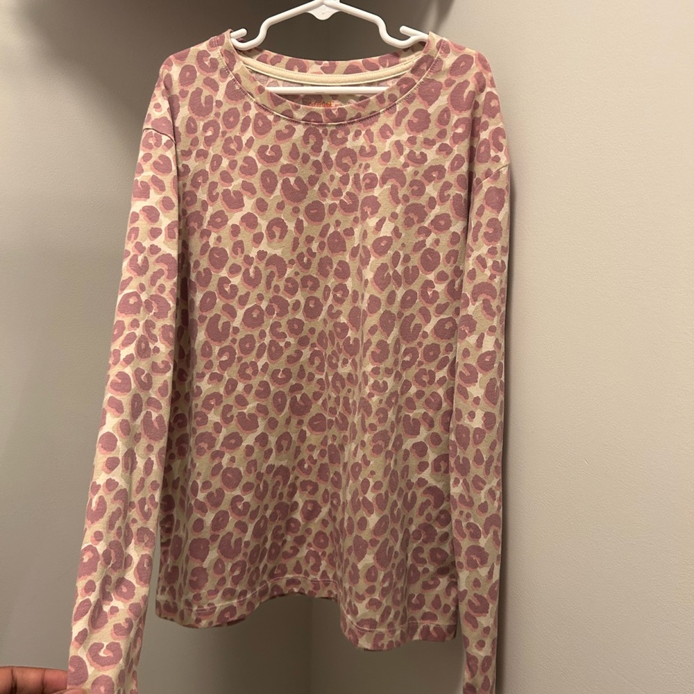 Cat & Jack Pink Leopard Long Sleeve Tee